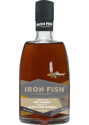 IRON FISH TOASTED OAK RYE MAPLE SYRUP BARRELS 750ML 92 PROOF - Wine barrel Plus