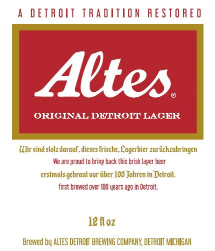 ALTES DETROIT LAGER 12PK