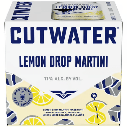 CUTWATER LEMON DROP MARTINI 4PK - Wine barrel Plus