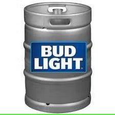 Bud Light 1/2 BARREL KEG - Wine barrel Plus