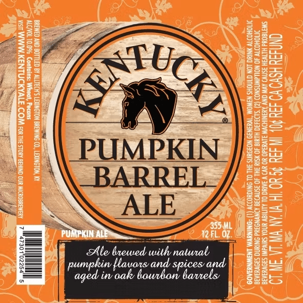 KENTUCKY PUMPKIN BARREL ALE 1/6 BARREL KEG - Wine barrel Plus