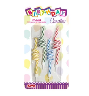 BIRTHDAY CANDLES STRIPED - Wine barrel Plus