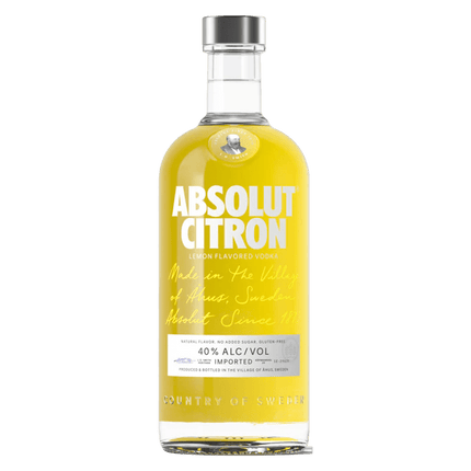 ABSOLUT CITRON 80 Proof 750 ml - Wine barrel Plus