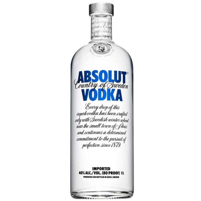 ABSOLUT SWEDISH 80 Proof 750 ml - Wine barrel Plus
