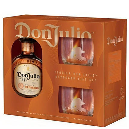 DON JULIO REPOSADO WITH 2 GLASS SET - Wine barrel Plus
