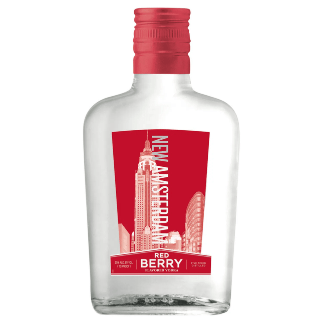 NEW AMSTERDAM RED BERRY 70 Proof 200 ml - Wine barrel Plus