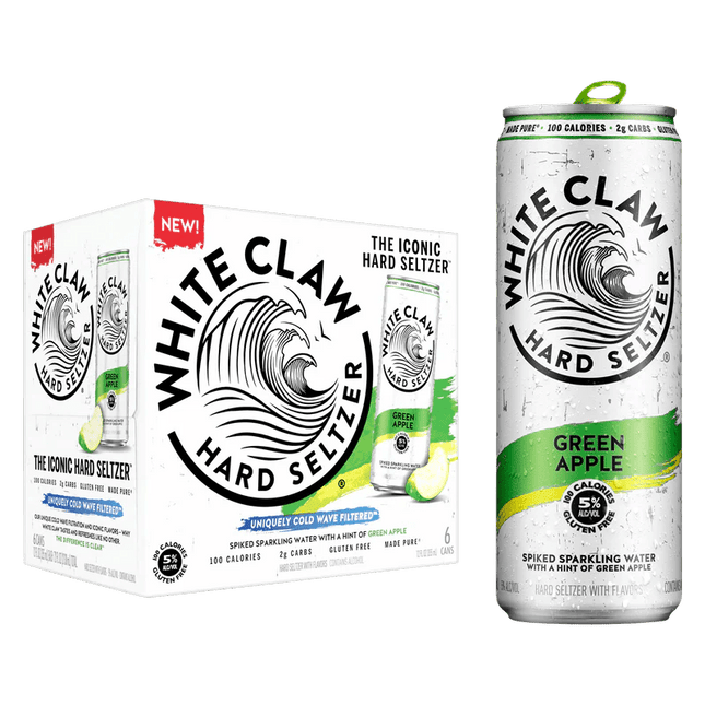 WHITE CLAW GREEN APPLE SELTZER 6PK - Wine barrel Plus
