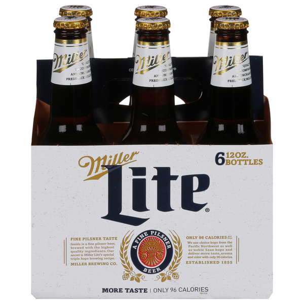 MILLER LITE 6PK 12OZ BOTTLE