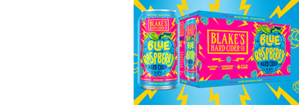 BLAKE'S BLUE RASPBERRY 6PK CAN - Wine barrel Plus