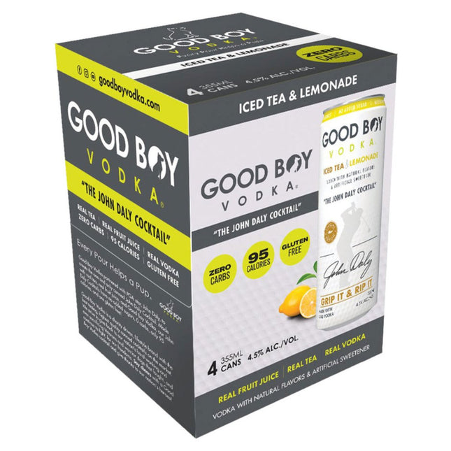 GOOD BOY VODKA ICED TEA & LEMONADE 4PK CAN - Wine barrel Plus