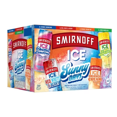 SMIRNOFF ICE SUNNY DAYS VARIETY 12PK