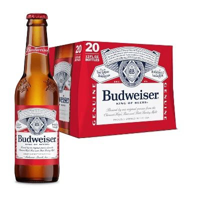 Budweiser 20pk Bottle - Wine barrel Plus