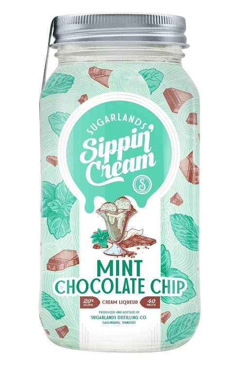 SUGARLANDS MINT CHOCOLATE CHIP CREAM 750ML 40 PROOF - Wine barrel Plus