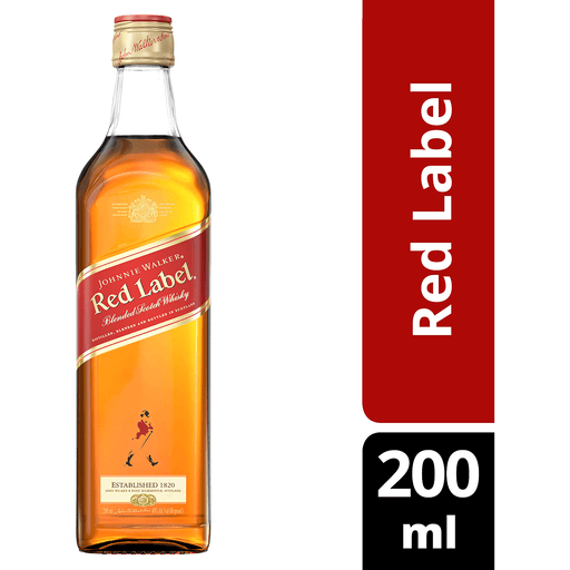 JOHNNIE WALKER RED LABEL 80 Proof 200 ml - Wine barrel Plus