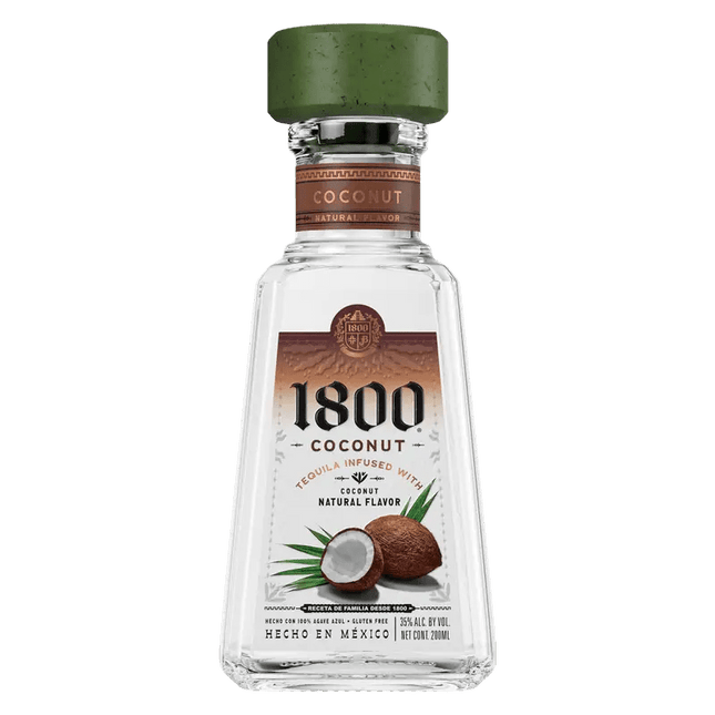 1800 COCONUT SILVER 70 Proof 200 ml - Wine barrel Plus