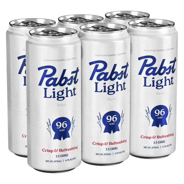 PABST LIGHT 6PK 18OZ CAN
