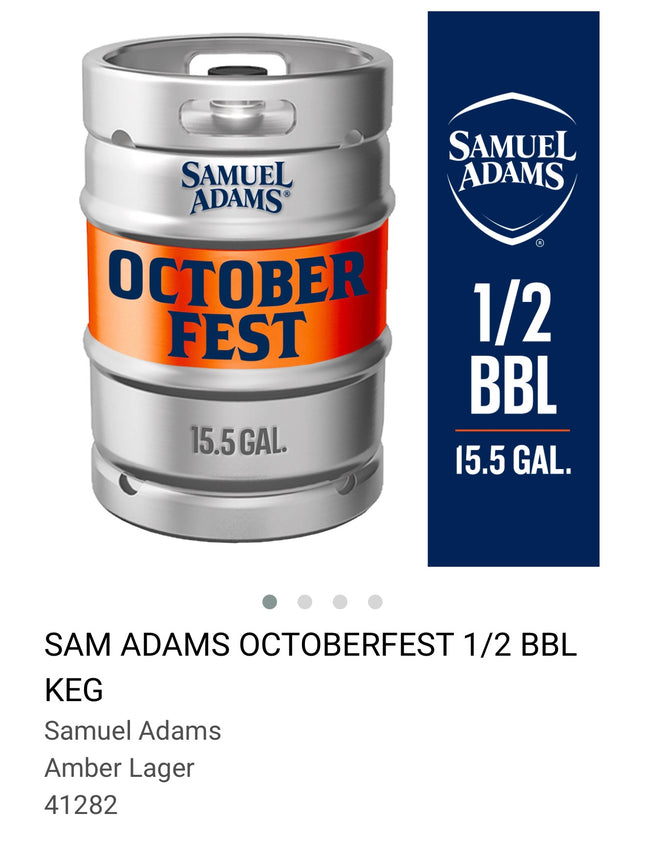 SAMUEL ADAMS OCTOBER FEST 1/2 bbl