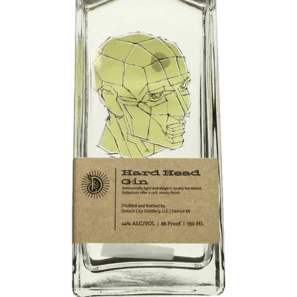 DETROIT CITY HARD HEAD GIN 750ML 88 PROOF - Wine barrel Plus