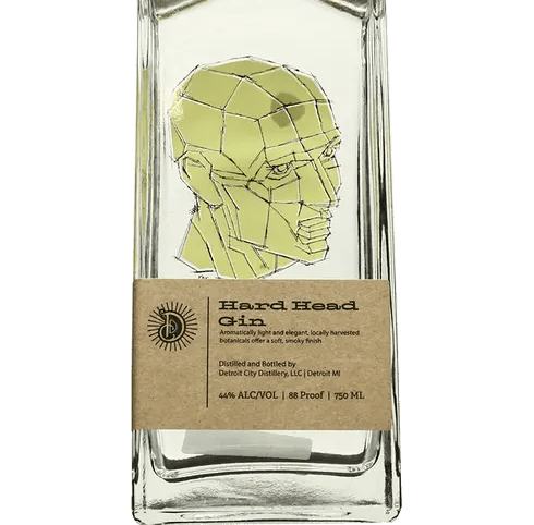 DETROIT CITY HARD HEAD GIN 750ML 88 PROOF - Wine barrel Plus