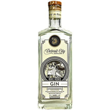 DETROIT CITY RAILROAD GIN 750ML 88 PROOF - Wine barrel Plus