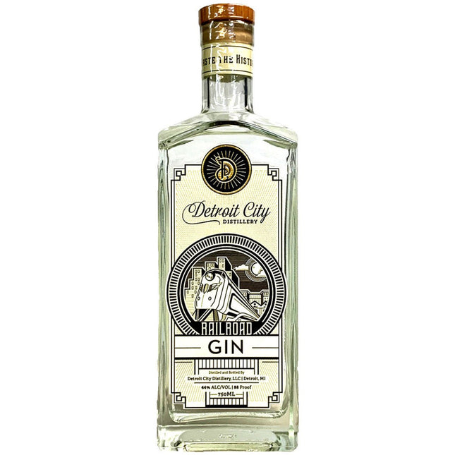 DETROIT CITY RAILROAD GIN 750ML 88 PROOF - Wine barrel Plus