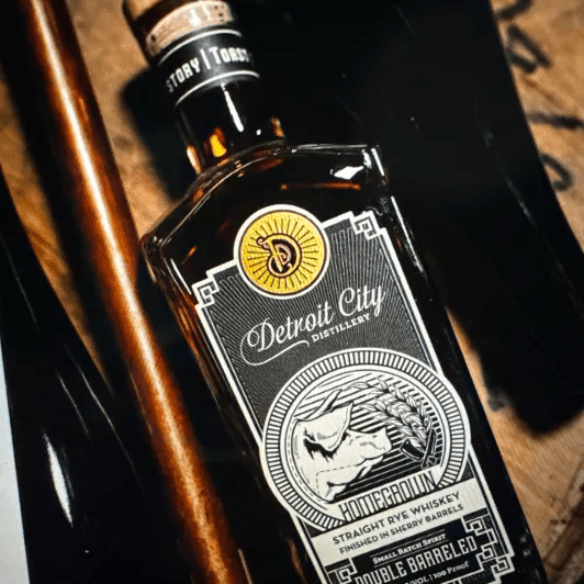 DETROIT CITY HOMEGROWN DOUBLE BARRELED RYE 750ML 100 PROOF - Wine barrel Plus