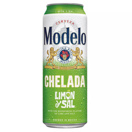 MODELO CHELADA LIMON Y SAL 1PK 24OZ CAN - Wine barrel Plus
