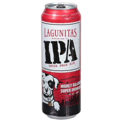 Lagunitas IPA India Pale Ale can on a white background