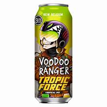 Voodoo Ranger Tropic Force beer can on a white background