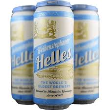 WEIHENSTEPHAN HELLES 4PK .9 OZ CAN
