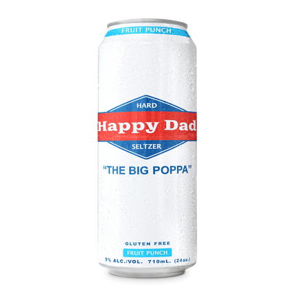 HAPPY DAD FRUIT PUNCH HARD SELTZER 1PK 24OZ CAN
