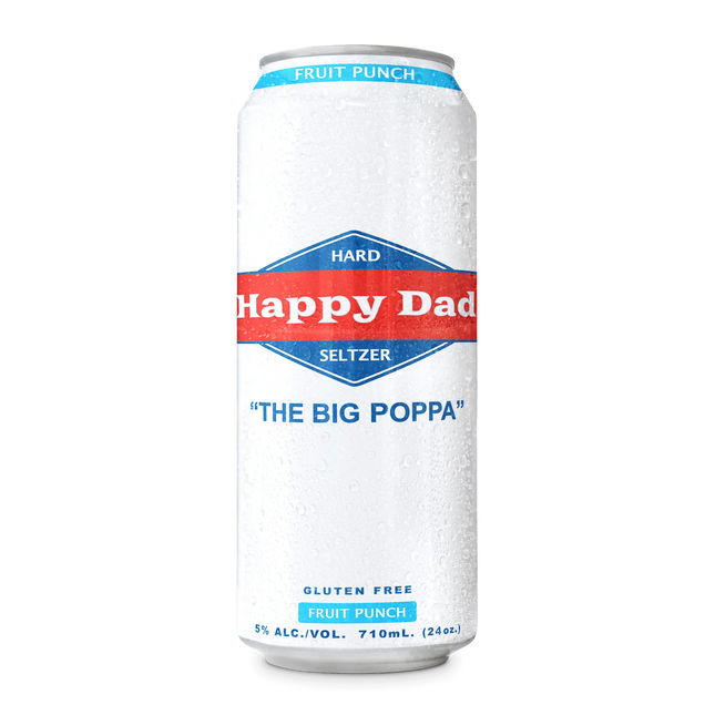 HAPPY DAD FRUIT PUNCH HARD SELTZER 1PK 24OZ CAN