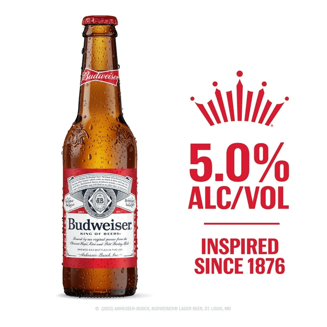 BUDWEISER 1PK 12OZ BOTTLE - Wine barrel Plus