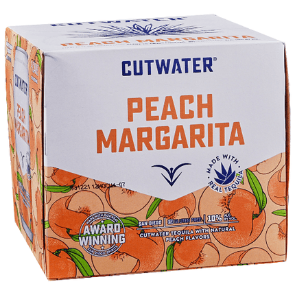 Cutwater Peach Margarita 4 Can - Wine barrel Plus
