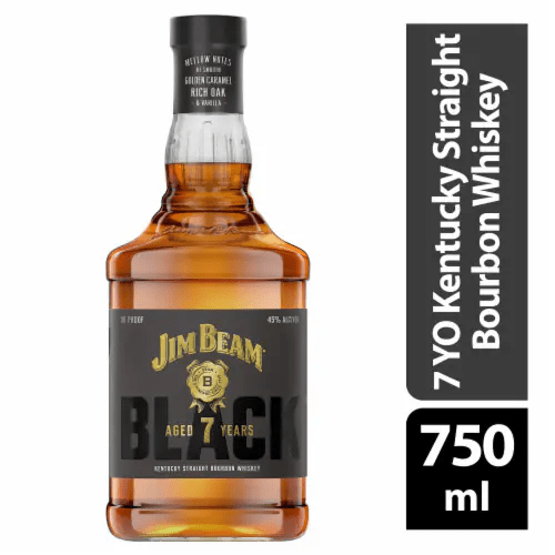 JIM BEAM BLACK 7YR 750ML 90 PROOF - Wine barrel Plus