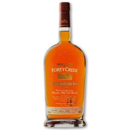 FORTY CREEK CONFEDRATIOIN OAK RESERVE 750ML 80 PROOF - Wine barrel Plus
