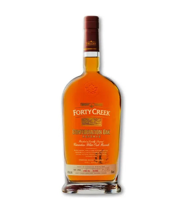 FORTY CREEK CONFEDRATIOIN OAK RESERVE 750ML 80 PROOF - Wine barrel Plus