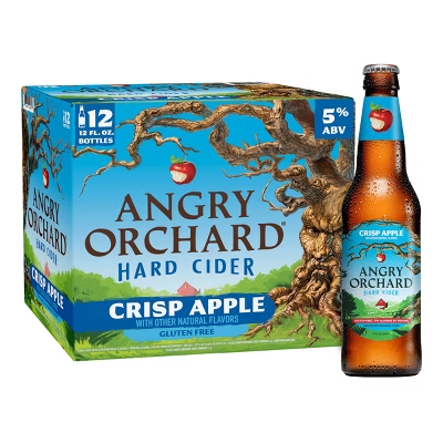 ANGRY ORCHARD CRISP APPLE CIDER 12PK 12OZ BOTTLE - Wine barrel Plus