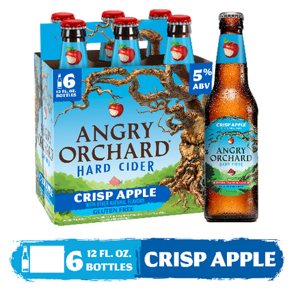 ANGRY ORCHARD CRISP APPLE CIDER 6PK 12OZ - Wine barrel Plus