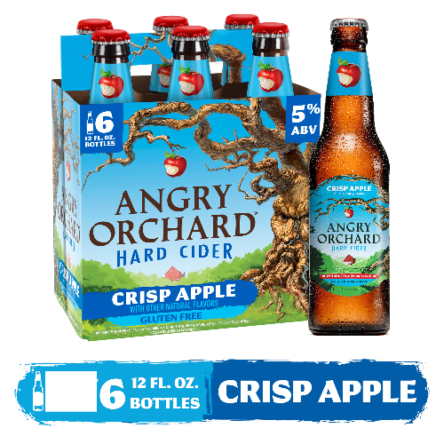 ANGRY ORCHARD CRISP APPLE CIDER 6PK 12OZ - Wine barrel Plus