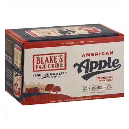 BLAKE'S HARD CIDER AMERICAN APPLE HARD CIDER 6PK