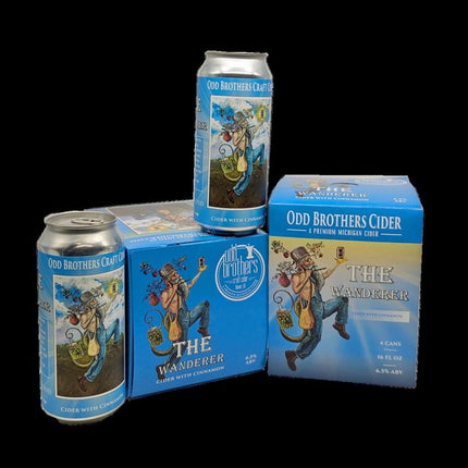 ODD BROS WANDER CINNAMON CIDER 4PK - Wine barrel Plus