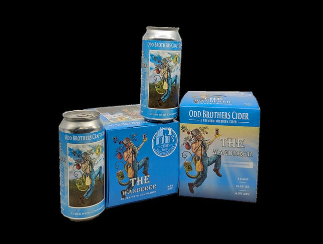 ODD BROS WANDER CINNAMON CIDER 4PK - Wine barrel Plus