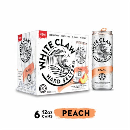 WHITE CLAW 6PK PEACH - Wine barrel Plus