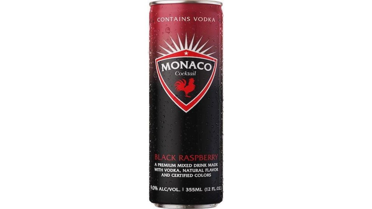 Monaco Black Raspberry Single Monaco Black Raspberry Cocktail 9% Alc - 12oz Refreshment – Wine barrel ...