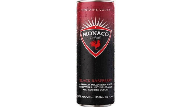 MONACO BLACK RASPBERRY 9% Alc 12OZ - Wine barrel Plus