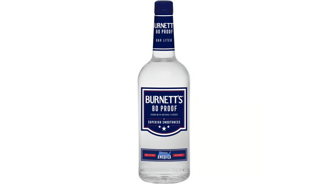 BURNETT'S VODKA 80 Proof 1000 ml - Wine barrel Plus