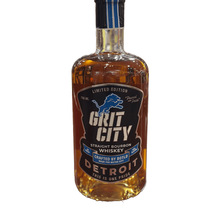 GRIT CITY BOURBON DETROIT LIONS 750ML 86 PROOF - Wine barrel Plus