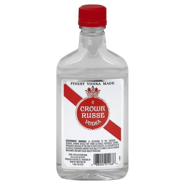 CROWN RUSSE VODKA PL 80 Proof 200 ml - Wine barrel Plus