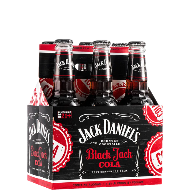 JACK DANIEL'S BLACK JACK COLA 6PK BOTTLE